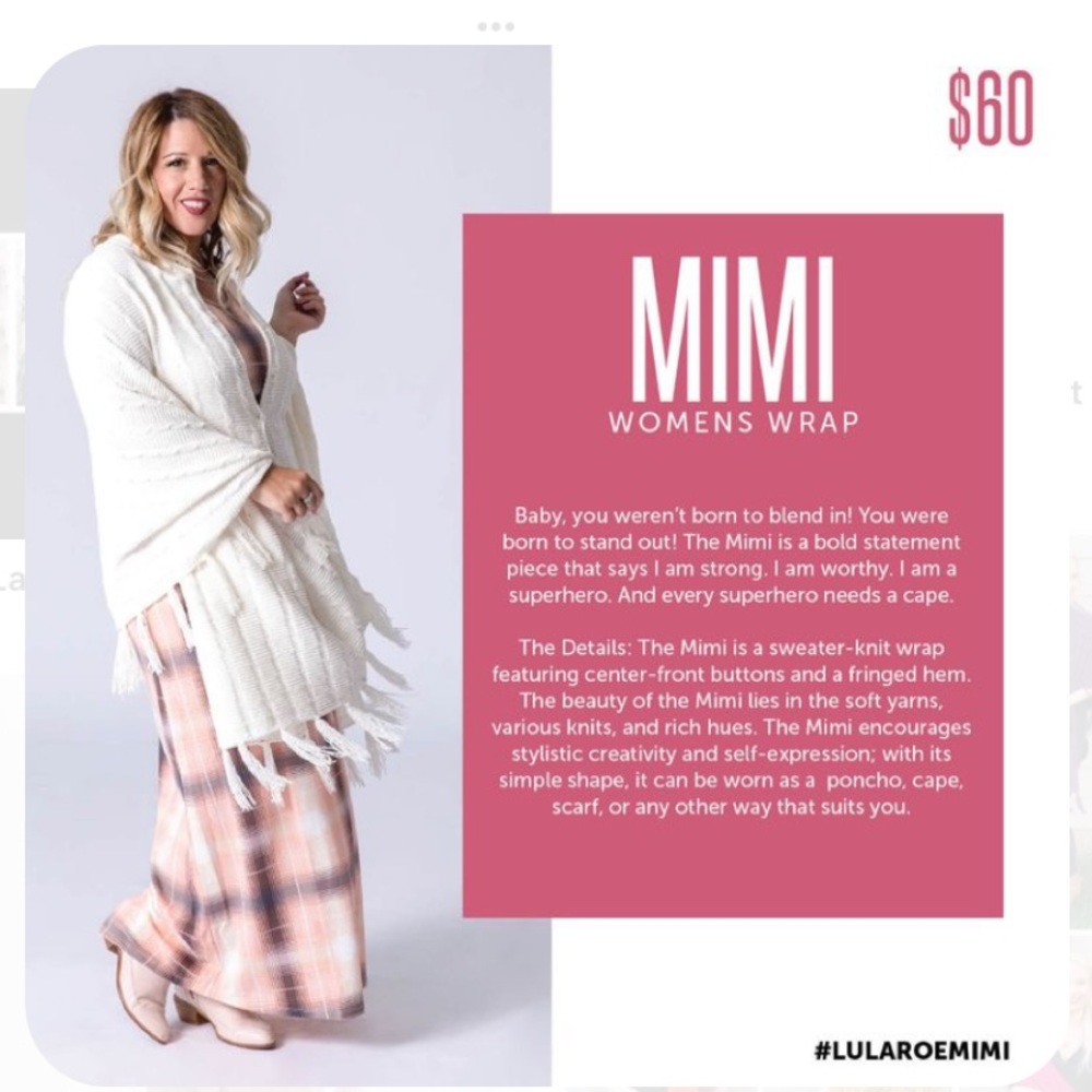 BNWT Lularoe Mimi scarf/ cardigan/poncho